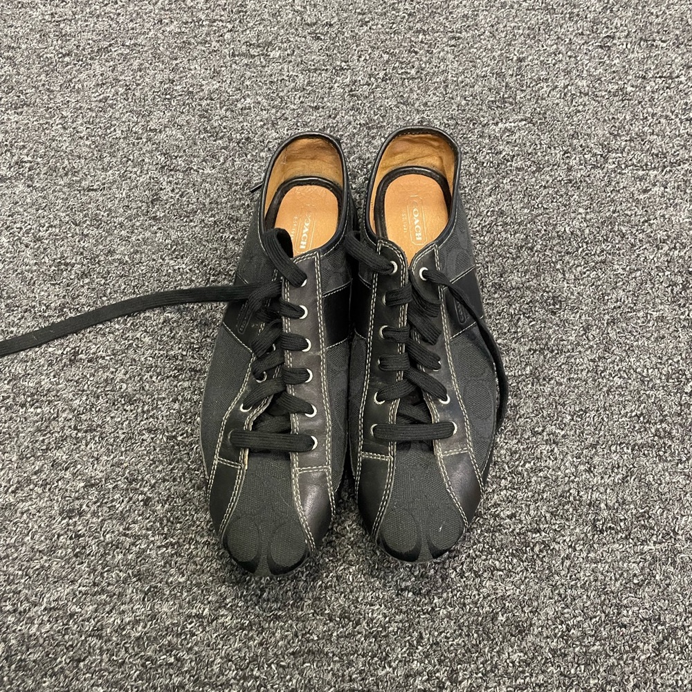 Black Coach shoes size 9 1/2